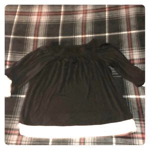 Shoulder long sleeve top